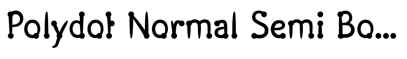 Polydot Normal Semi Bold